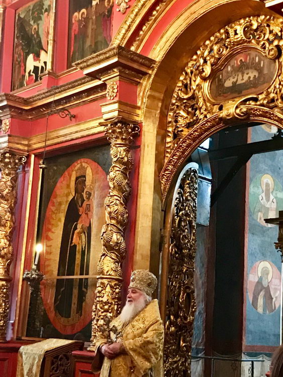 Галерея: Божественная Литургия в Архангельском соборе Московского Кремля.